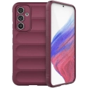 IX008-A54PRUNE - Coque Galaxy A54(5G) antichoc relief texturé coloris prune