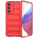 IX008-A54ROUGE - Coque Galaxy A54(5G) antichoc relief texturé coloris rouge