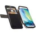 KRUMALMOS6NOIR - Etui noir Krusell MALMO pour Samsung Galaxy S6 coloris noir porte-cartes