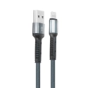 LDNIO-LS63LIGHTNING - Câble LDNIO USB renforcé noir vers prise iPhone Lightning