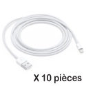LOT10-CDATAIP5 - Lot de 10 câbles USB Lighting pour iPhone et iPad