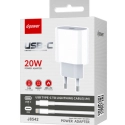 LTP-J8542-USBCLIGHTNING - Chargeur iPhone / iPad USB-C avec câble USBC-Lightning de LTPLUS 1 mètre / Charge rapide PD 3A