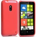 MINIGELROUGELUM620 - Coque Housse minigel rouge glossy Lumia 620 Nokia