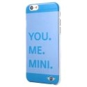 MNHCP6TRLB-YOUMEBLEU - Coque bleu translucide Mini Cooper You Me Mini pour iPhone 6