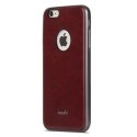 MOSHI-IGLAZEANAPAIP655ROUGE - Coque Moshi iGlaze Napa iPhone 6s Plus cuir véritable vegan Rouge