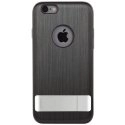 MOSHI-IGLAZEKAMIP6NOIR - Coque Moshi iGlaze Kameleon iPhone 6 aluminium noir avec pied rétractable