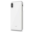 MOSHI-IGLAZIPXSMBLANC - Coque iPhone XS-Max iGlaze de Moshi blanc avec contour métal