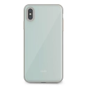 MOSHI-IGLAZIPXSMBLEU - Coque iPhone XS-Max iGlaze de Moshi turquoise avec contour métal