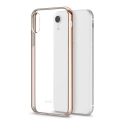 MOSHI-VITROIPXRGOLD - Coque iPhone XR Moshi Vitros dos transparent et contour gold