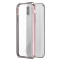 MOSHI-VITROIPXROSE - Coque iPhone X Moshi Vitros dos transparent et contour rose