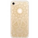 MOXCOVIP7MANDALAGOLD - Coque iPhone 7 rigide transparente motif Mandala gold