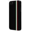 MOXCOVITA-IP5-NO - Coque rubber noir motif Italie pour Apple iPhone 5