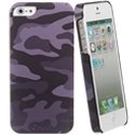 MUBKC645-IP5CAMNO - Coque arrière camouflage noir violet pour iPhone 5
