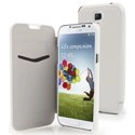 MUFLF0002S4-BLANC - Etui Flip Folio blanc avec rabat Galaxy S4 i9500