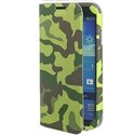 MUFOLIOS4-CAMKAKI - Etui folio camouflage kaki pour Samsung Galaxy S4 i9500