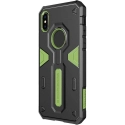 NILLKDEF-IPXRRVERT - Coque iPhone XR Nillkin Defender ultra robuste noir et vert