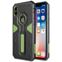 NILLKDEFENDIPXVERT - Coque iPhone X Nillkin Defender ultra robuste noir et vert