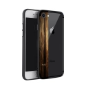 NXE-COVIP7CAMPHORWOOD - Coque contour souple iPhone 7/8 avec bande motif bois CamphorWood