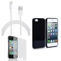 PKIP5FIRST - Pack housse cable et film pour iPhone 5