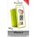 PURORUNIP6VERT - Coque souple verte avec brassard poignet anti-humidité Puro pour iPhone 6s 4,7 pouces