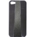 RACINGNOIRIP5 - Coque arrière carbone et cuir Apple iPhone 5s