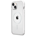 RHINO-MODNXMAGIP14BLANC - Coque RhinoShield Mod-NX MagSafe pour iPhone 14 coloris blanc dos transparent