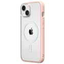 RHINO-MODNXMAGIP14ROSE - Coque RhinoShield Mod-NX MagSafe pour iPhone 14 coloris rose dos transparent