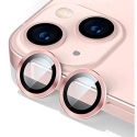 RINGLENS-IP15ROSE - Vitre protection appareil photo iPhone 15 verre avec anneau aluminium rose