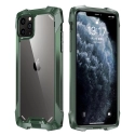 RJUST-FUZ12VERT - Coque iPhone 12/12 Pro  R-Just Fuzion bumper vert et dos transparent