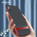 ROCKROYCE-IPXSMAXROUGE - Coque iPhone XS Max Rock-Royce bi-matières noire et rouge