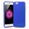 SLINEIP655PLEINBLEU - Coque souple S-Line iPhone 6 Plus 5,5 pouces coloris bleu