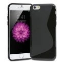 SLINEIP655PLEINNOIR - Coque souple S-Line iPhone 6 Plus 5,5 pouces coloris noir