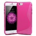 SLINEIP655PLEINROSE - Coque souple S-Line iPhone 6 Plus 5,5 pouces coloris rose