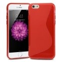 SLINEIP655PLEINROUGE - Coque souple S-Line iPhone 6 Plus 5,5 pouces coloris rouge