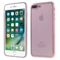 SOFTBRUSHIP7PLUSROSEOR - Coque souple pour iPhone 7 plus or rose et dos transparent