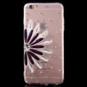 SOFTCRYSFLOWERIP6VIOLET - Coque souple avec cristaux Fleur violette pour iPhone 6s