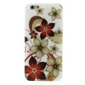 SOFTY26IP647 - Coque soupel en Gel flexible motif fleurs rouge et or pour iPhone 6 4,7 pouces