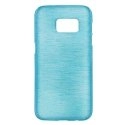 SOFTYMETALS7BLEU - Coque souple gel effet métallisé pour Samsung Galaxy S7 coloris bleu