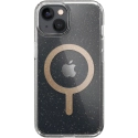 SPECK-IP14-PRESIDIOGLITT - Coque antichoc iPhone 14 Speck Presidio-Clear Glitter gold et transparent MagSafe