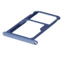TIROIR-P10LITEBLEU - Tiroir Huawei P10 Lite pour carte Nano-SIM et microSD coloris bleu