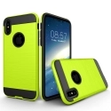 TOUGHARMOR-IPXCITRON - Coque renforcée iPhone hybride antichoc coloris noir et citron vert