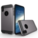 TOUGHARMOR-IPXGRIS - Coque renforcée iPhone hybride antichoc coloris noir et gris