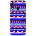 TPU0A20EAZTEQUEBLEUVIO - Coque souple pour Samsung Galaxy A20e avec impression Motifs aztèque bleu et violet