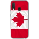 TPU0A20EDRAPCANADA - Coque souple pour Samsung Galaxy A20e avec impression Motifs drapeau du Canada