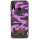 TPU0A20EMILITAIREROSE - Coque souple pour Samsung Galaxy A20e avec impression Motifs Camouflage militaire rose