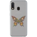 TPU0A20EPAPILLONSEUL - Coque souple pour Samsung Galaxy A20e avec impression Motifs papillon psychédélique