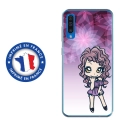 TPU0A50MANGAVIOLETTA - Coque souple pour Samsung Galaxy A50 avec impression Motifs manga fille violetta