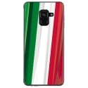 TPU0A8PLUS18DRAPITALIE - Coque souple pour Samsung Galaxy A8-Plus 2018 avec impression Motifs drapeau de l'Italie