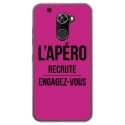 TPU0ALTICES70APEROFUSHIA - Coque souple pour Altice S70 avec impression Motifs l'apéro recrute fushia