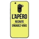 TPU0ALTICES70APEROJAUNE - Coque souple pour Altice S70 avec impression Motifs l'apéro recrute jaune